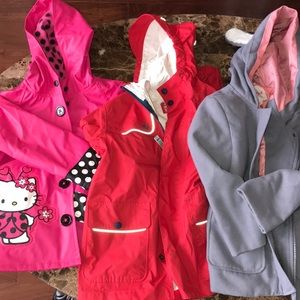 Girls Rain jacket and Winter Jacket - Lot